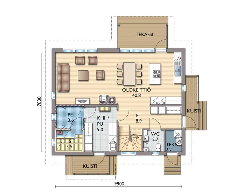 Plazia 126 põhiplaan