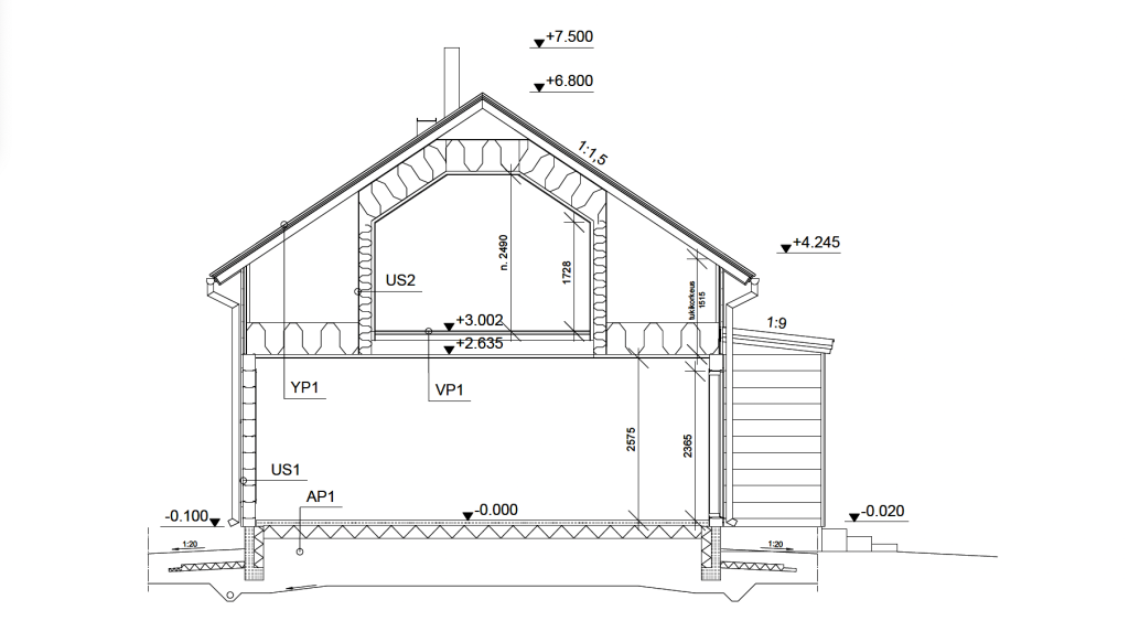 Väre 121 tehniline joonis