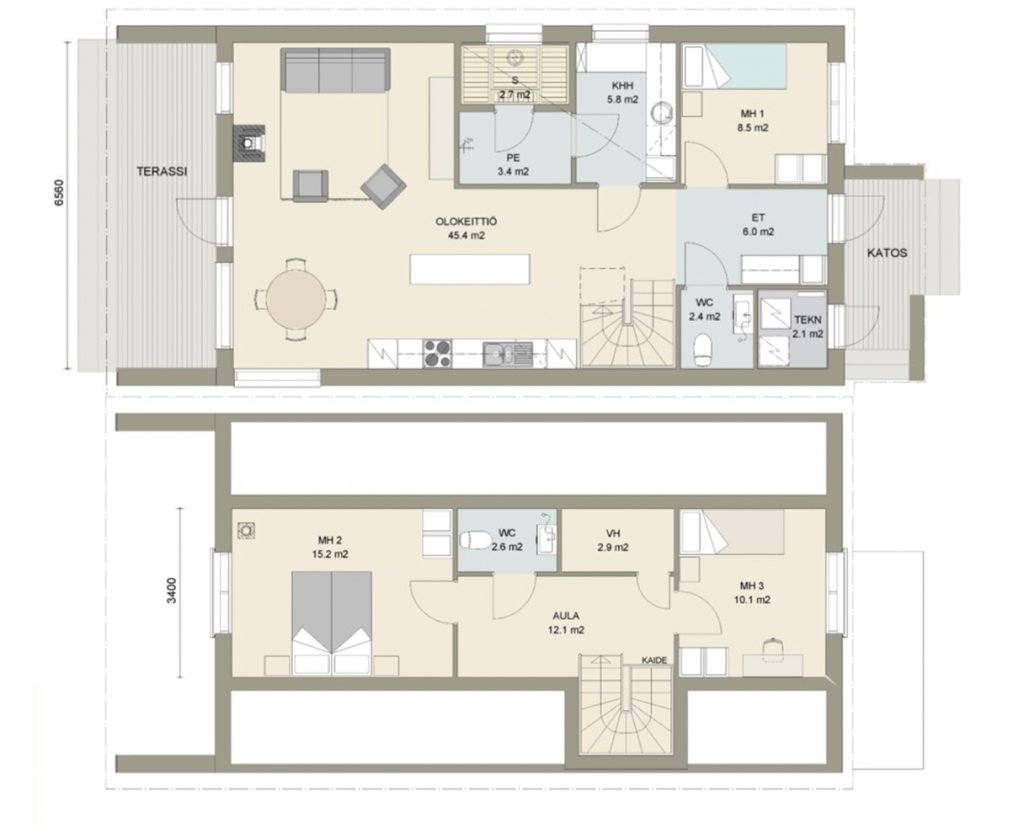 Väre 121 põhiplaan