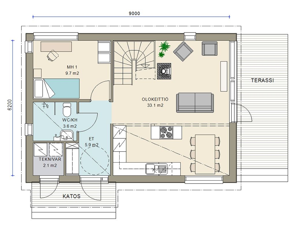 Cubic 105 põhiplaan