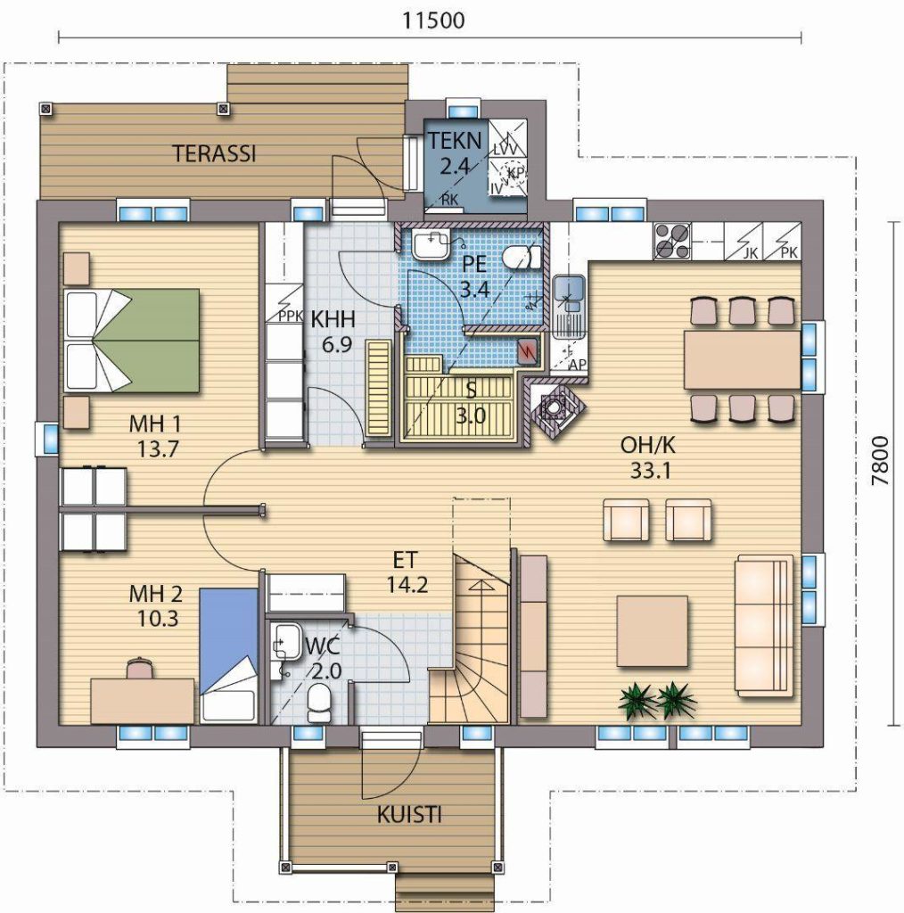 Kartano 89 põhiplaan