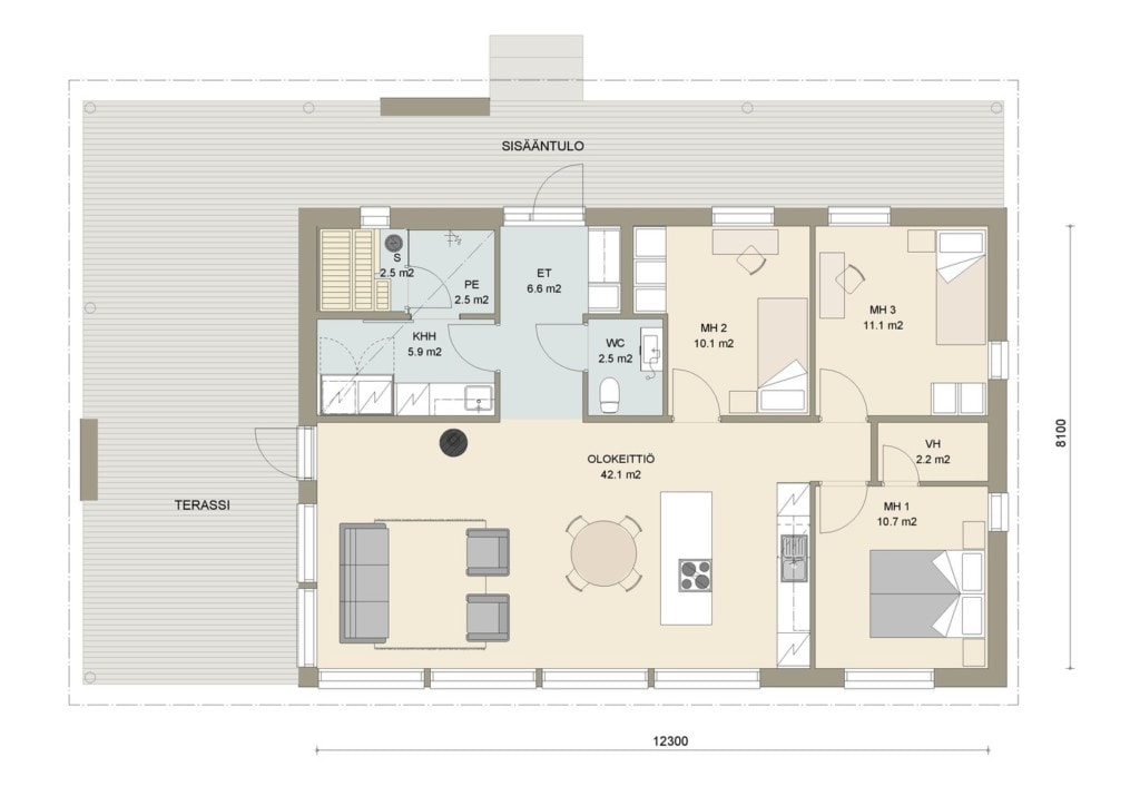 Kultaranta 100 põhiplaan