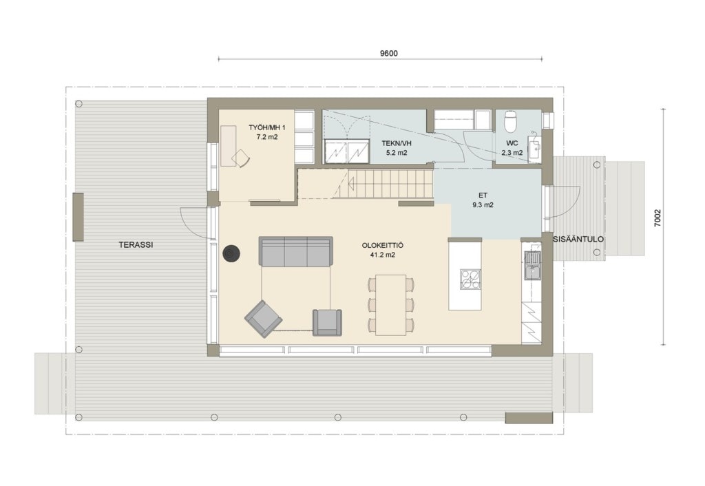 Kultaranta 131 põhiplaan