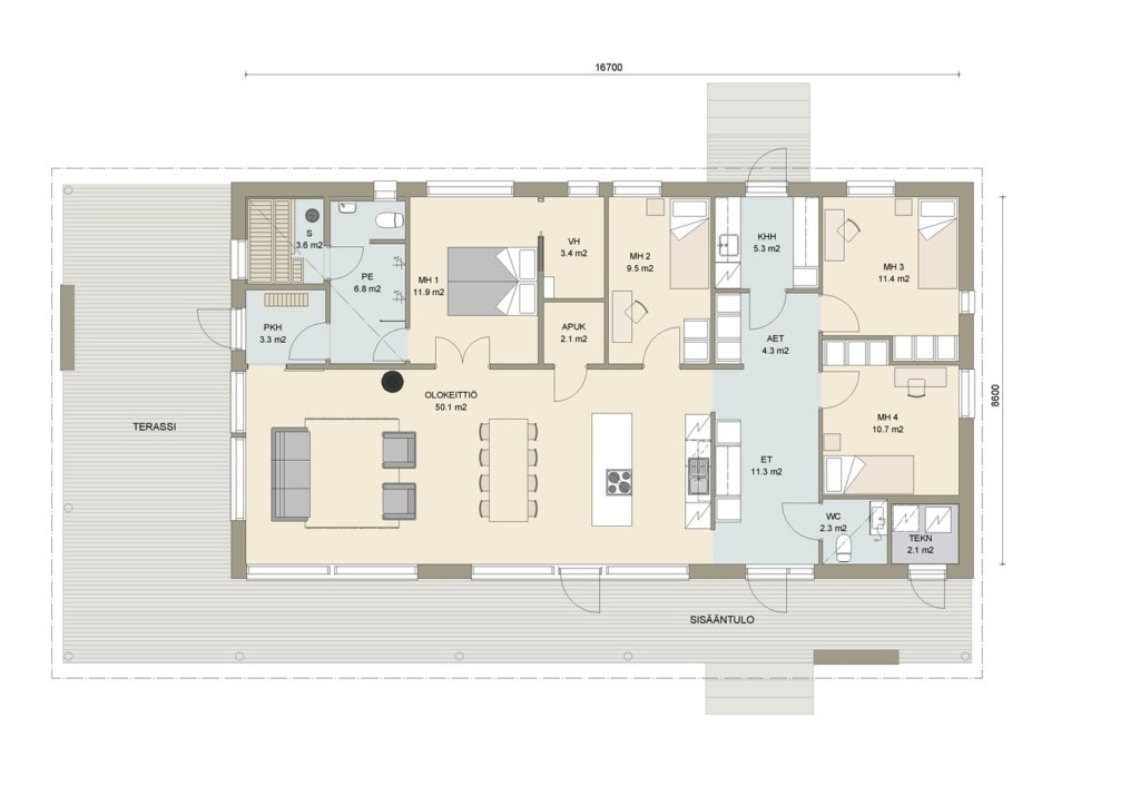 Kultaranta 141 põhiplaan