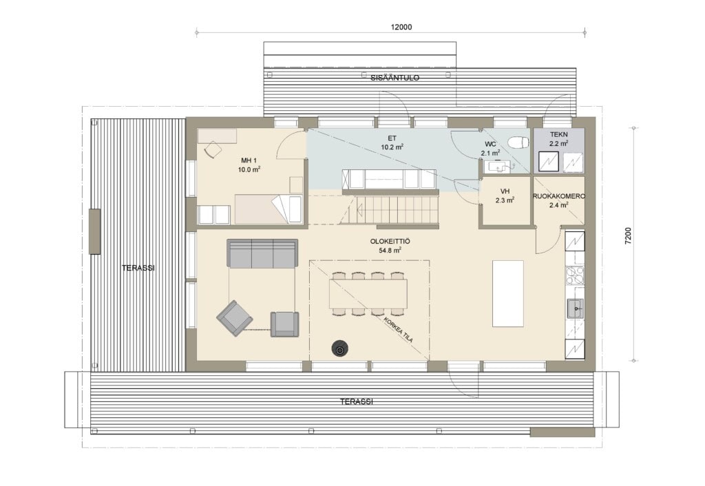Kultaranta 154 põhiplaan