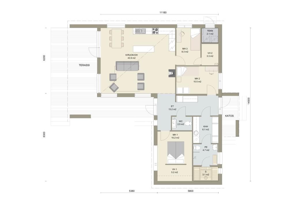 Kuori 115 põhiplaan