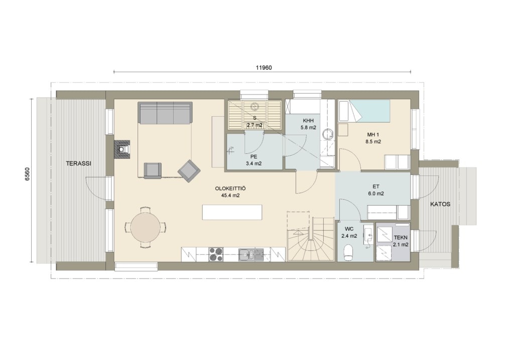 Kuori 116 põhiplaan