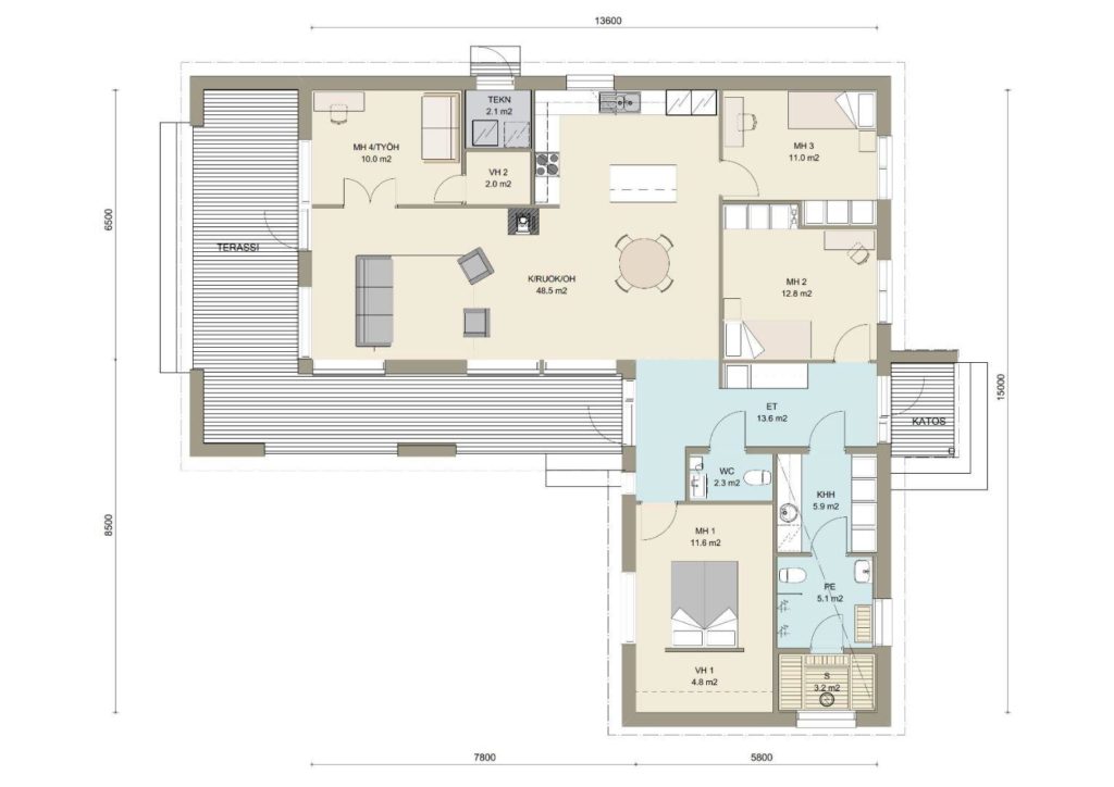 Kuori 135A põhiplaan