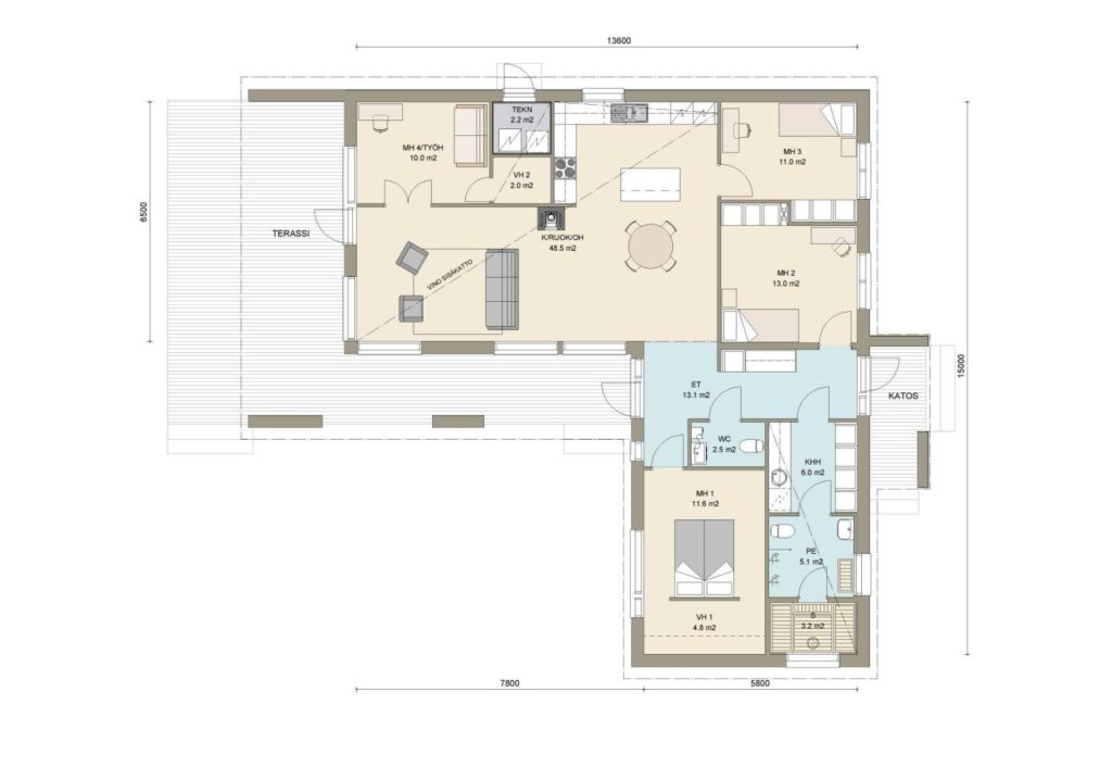 Kuori 135 põhiplaan