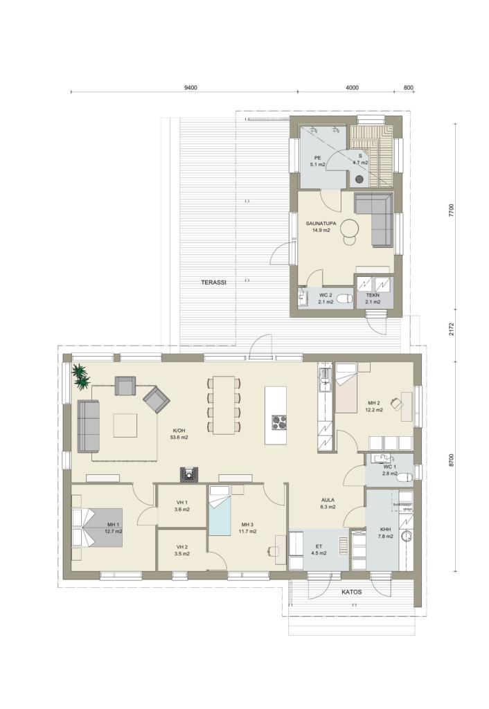 Plazia 152 põhiplaan