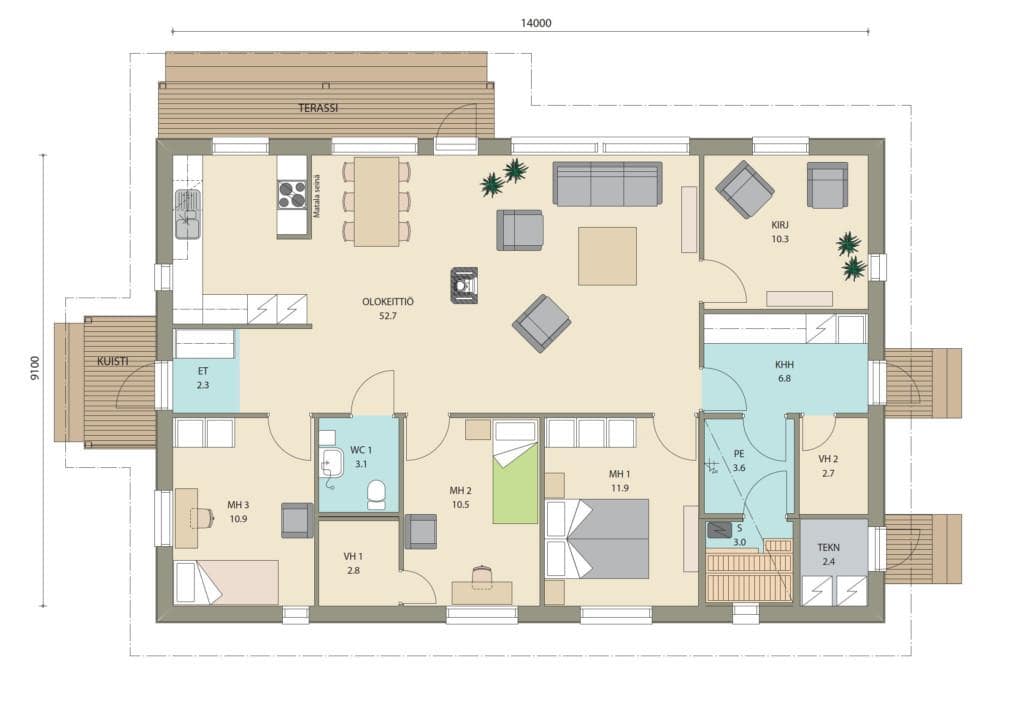 Ready 125 põhiplaan