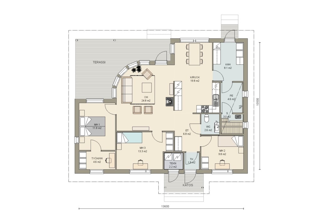 Valokaari 115 põhiplaan