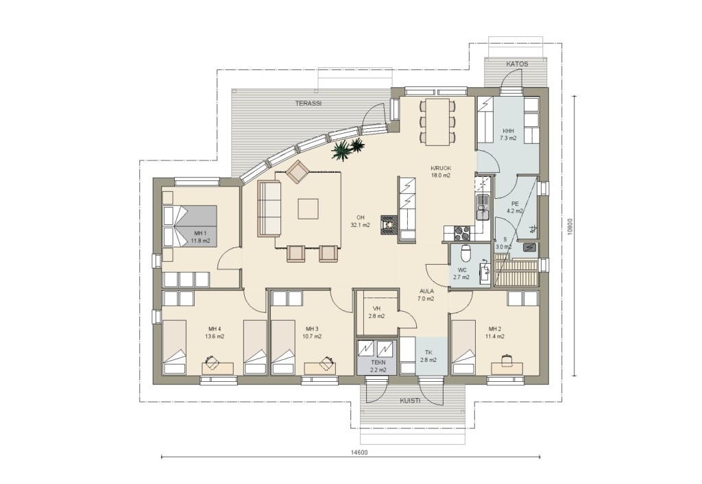 Valokaari 132 põhiplaan